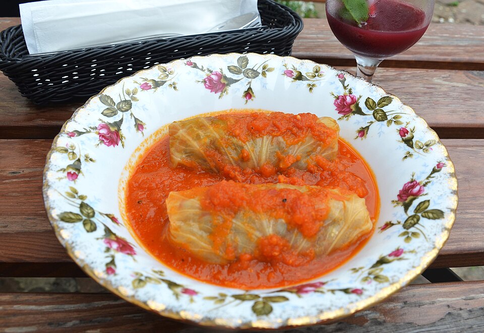 Классические голубцы с мясом и рисом
